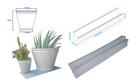 Producto # 61 Maceteros y Canalon